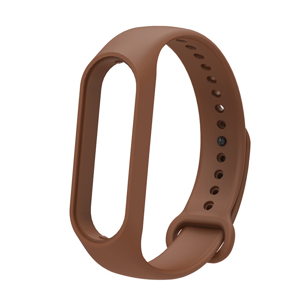 Soft TPU Watch Band for Xiaomi Mi Band 7, Adjustable Wrist Strap Bracelet Replacement - Brown-1