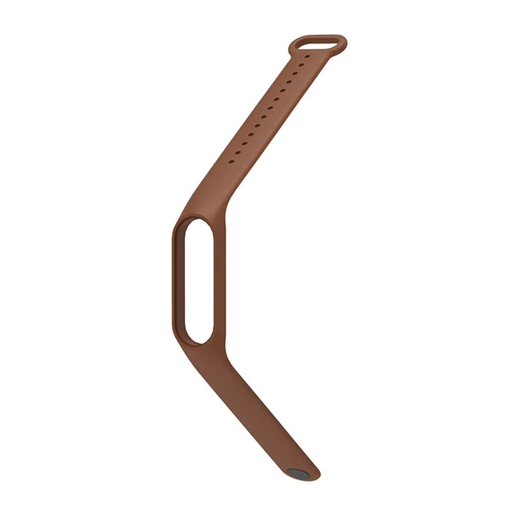 Soft TPU Watch Band for Xiaomi Mi Band 7, Adjustable Wrist Strap Bracelet Replacement - Brown-3