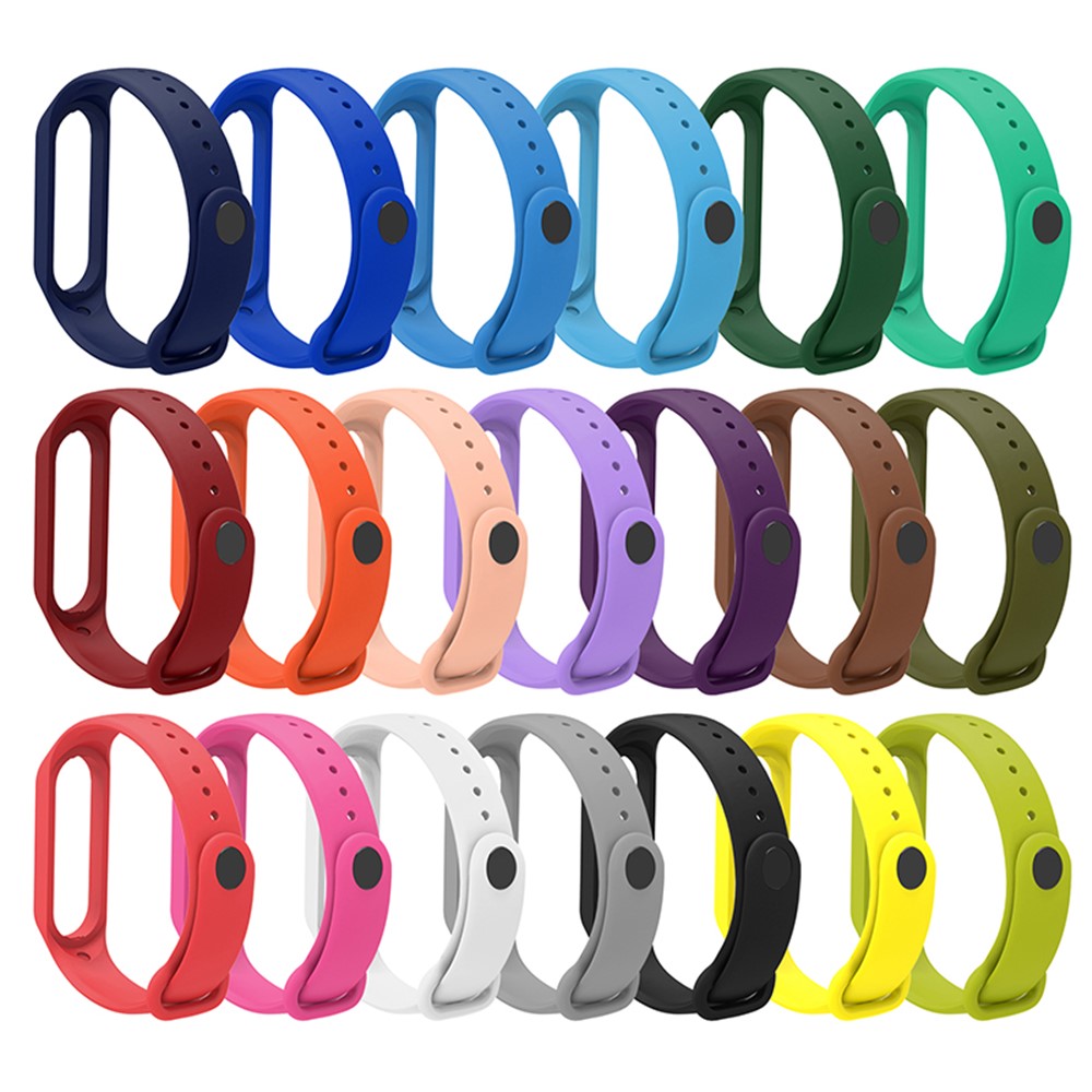 Soft TPU Watch Band for Xiaomi Mi Band 7, Adjustable Wrist Strap Bracelet Replacement - Brown-4