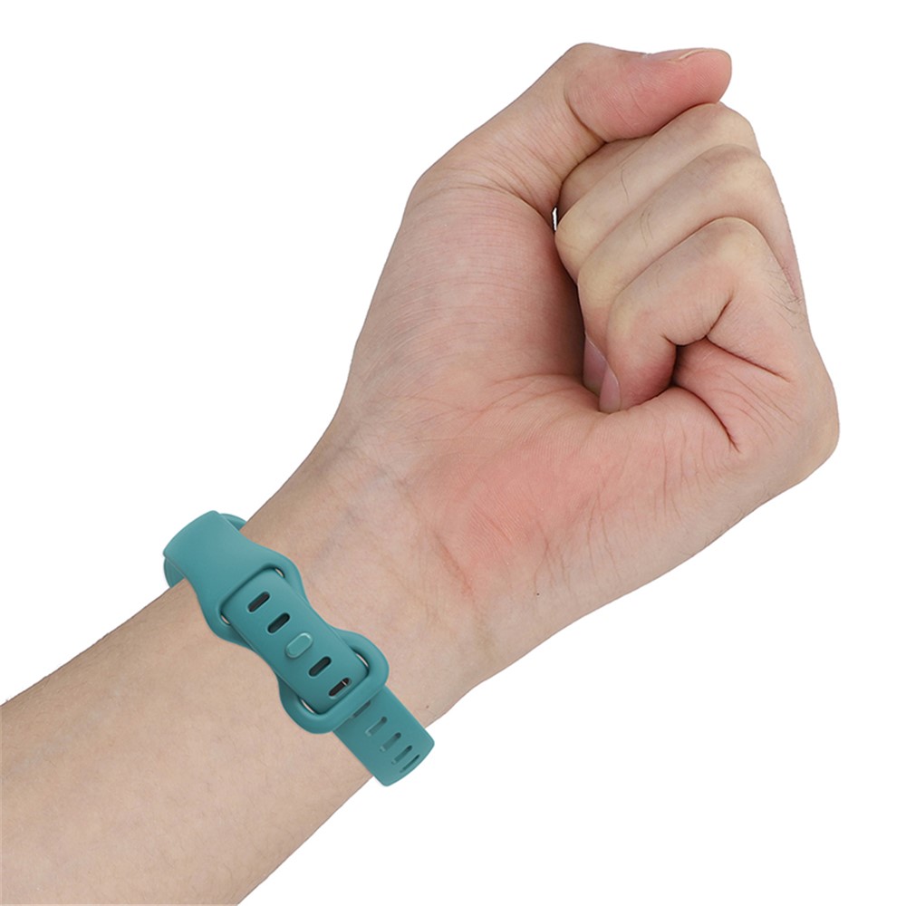 22mm Watch Strap Replacement Adjustable Silicone Wrist Band Bracelet with 8-shaped Buckle - Purple-6