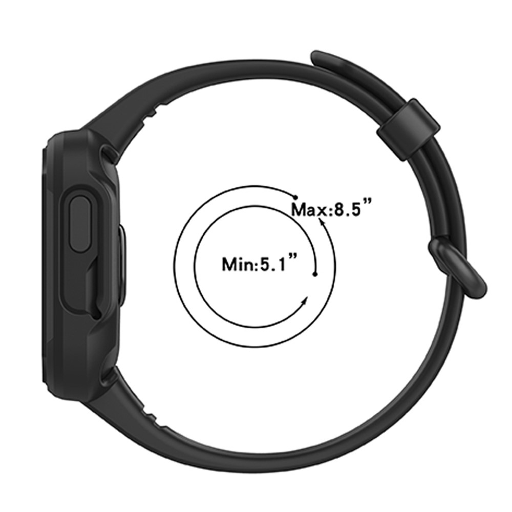 For Xiaomi Redmi Watch/Redmi Watch 2/Mi Watch Lite/Mi Watch Lite 2 Smart Watch Strap Soft Silicone Wrist Band with Watch Case - Purple-7