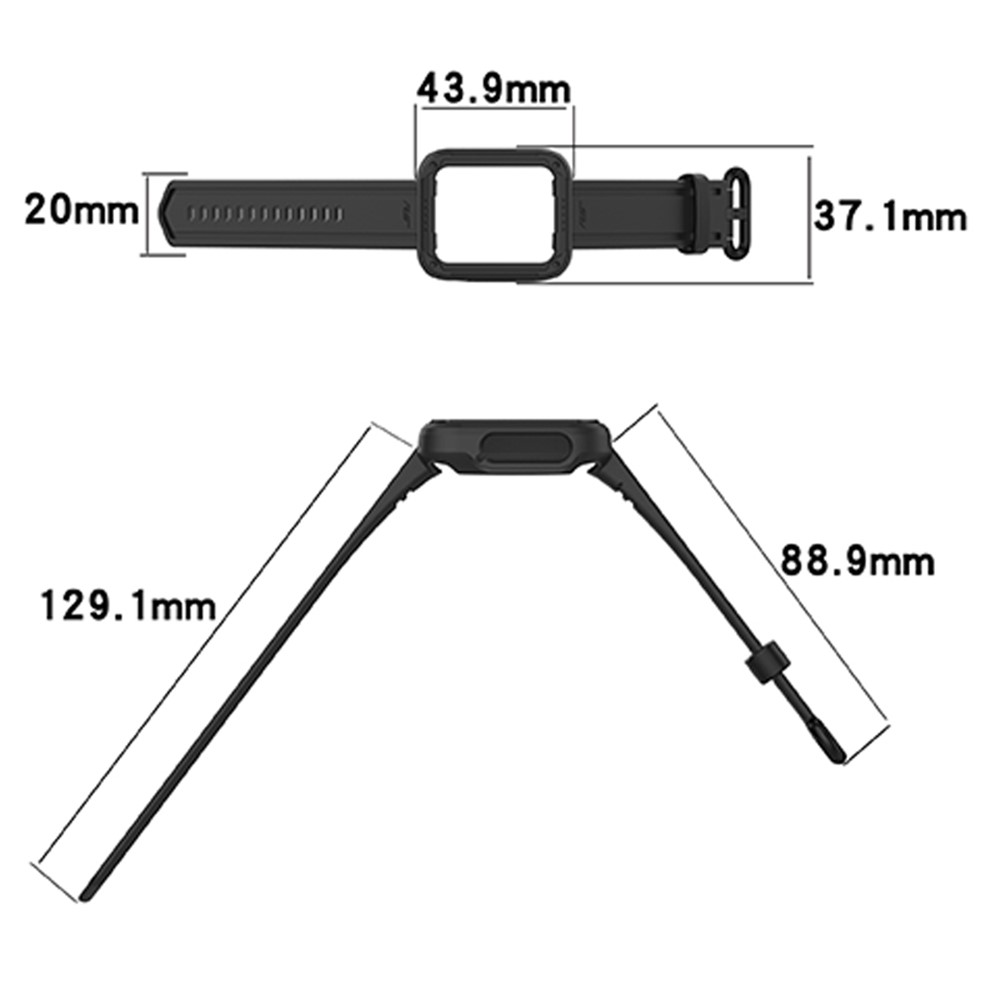 For Xiaomi Redmi Watch/Redmi Watch 2/Mi Watch Lite/Mi Watch Lite 2 Smart Watch Strap Soft Silicone Wrist Band with Watch Case - Purple-8