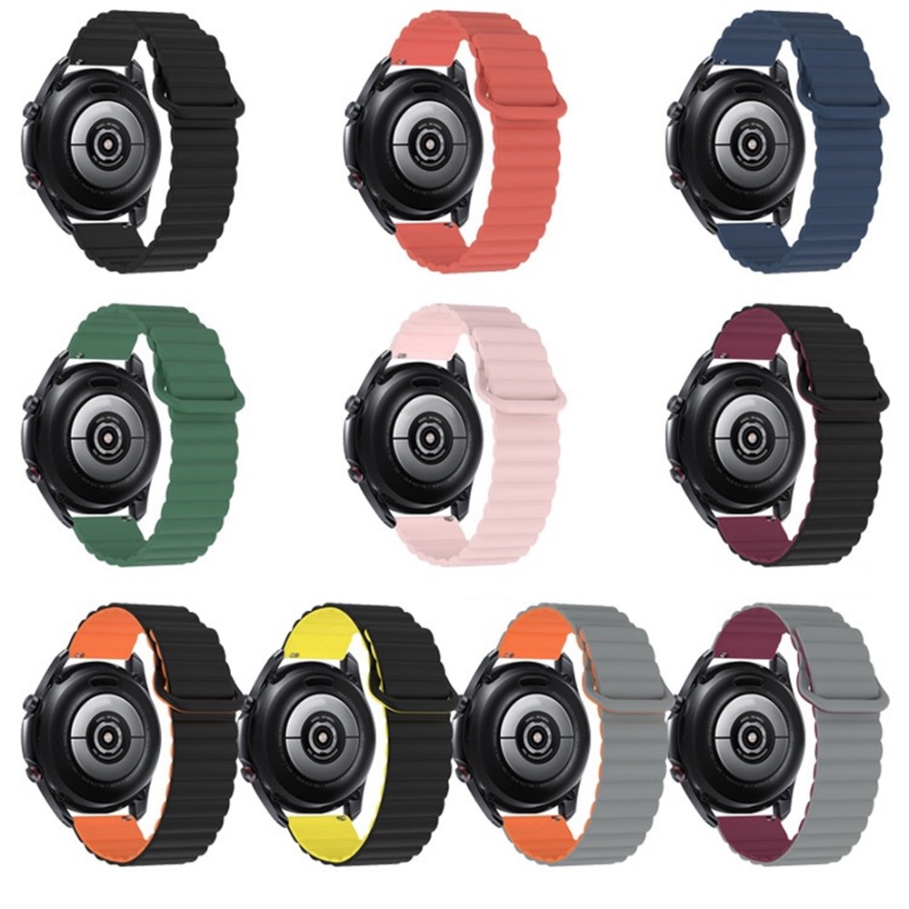 For Haylou RT / RT2 / GST / GS / RS3 / Huawei Watch 3 / Xiaomi Watch S1 / S1 Active, Magnetic Watch Band 22mm Universal Silicone Wrist Strap - Pink-5
