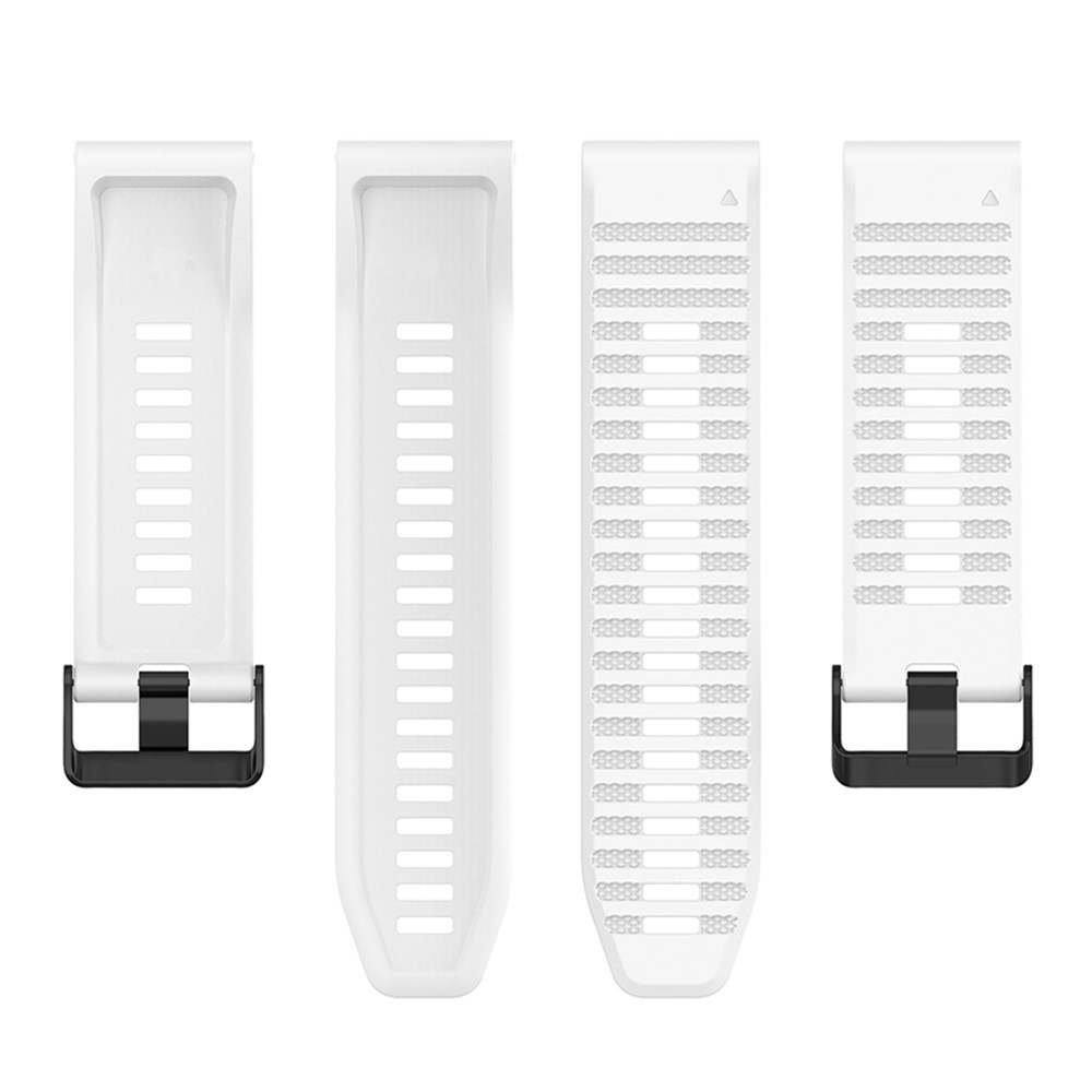 For Garmin Forerunner 955 / Forerunner 945 / Forerunner 935 / Descent G1 Silicone Replacement Band 22mm Sports Strap Wristband with Screwdrivers - White-4