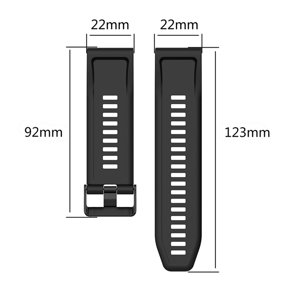 For Garmin Forerunner 955 / Forerunner 945 / Forerunner 935 / Descent G1 Silicone Replacement Band 22mm Sports Strap Wristband with Screwdrivers - White-7