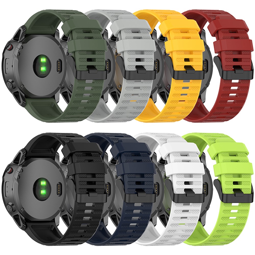 For Garmin Forerunner 955 / Forerunner 945 / Forerunner 935 / Descent G1 Silicone Replacement Band 22mm Sports Strap Wristband with Screwdrivers - White-8