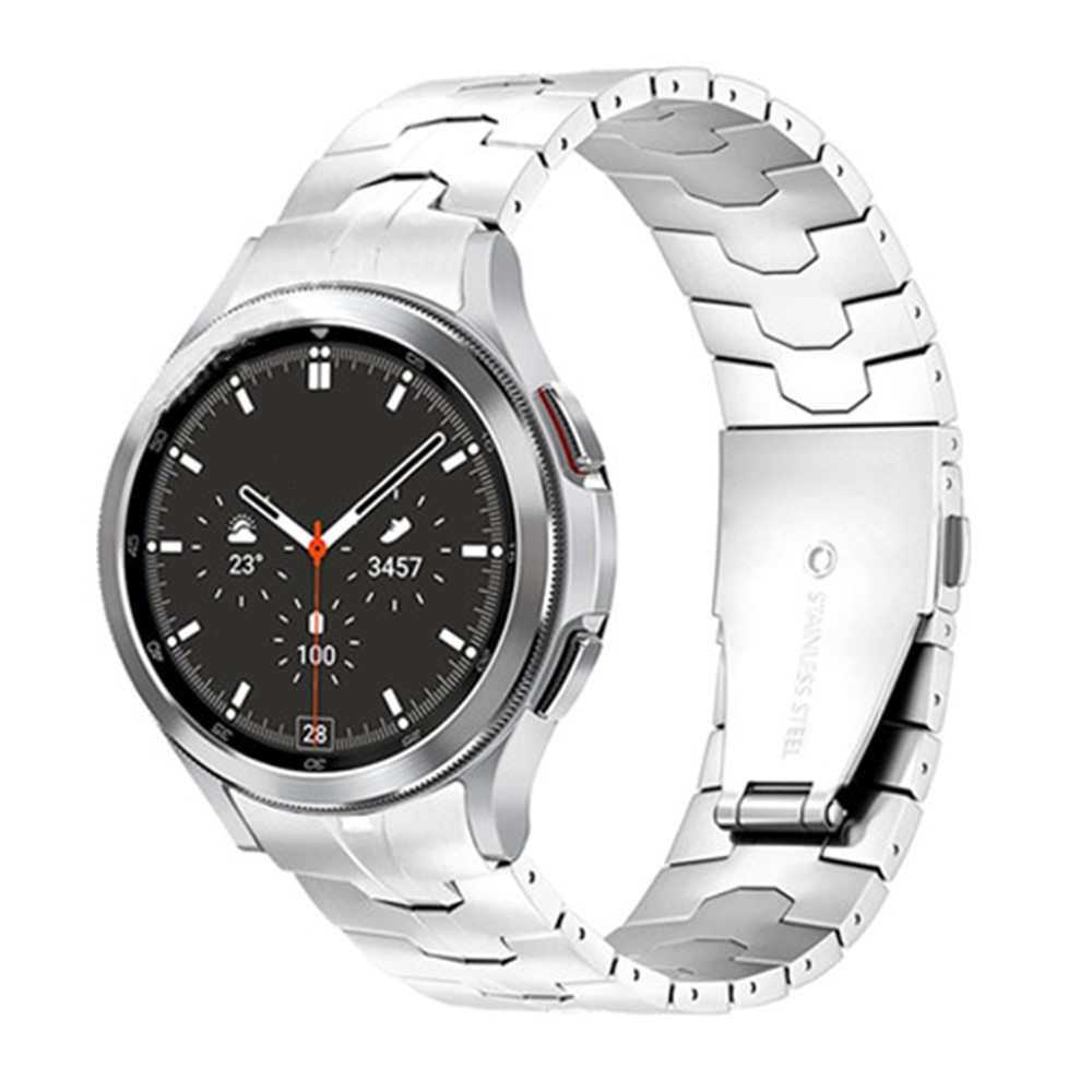 For Samsung Galaxy Watch4 40mm / 44mm / Watch4 Classic 42mm / 46mm Stainless Steel Wrist Strap Smart Watch Band - Silver-2