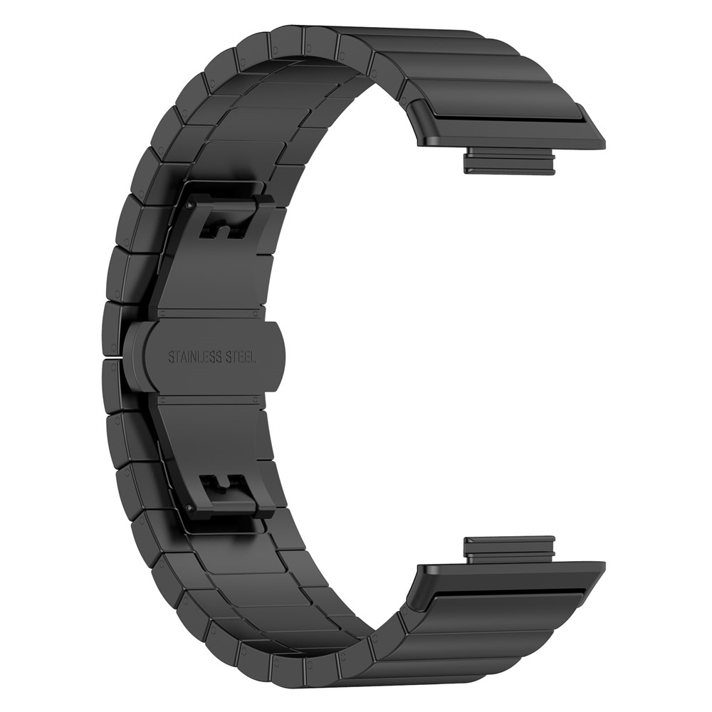 For Huawei Watch Fit 2 Smart Watch Band Buckle Design Metal Wrist Strap Replacement - Black-4