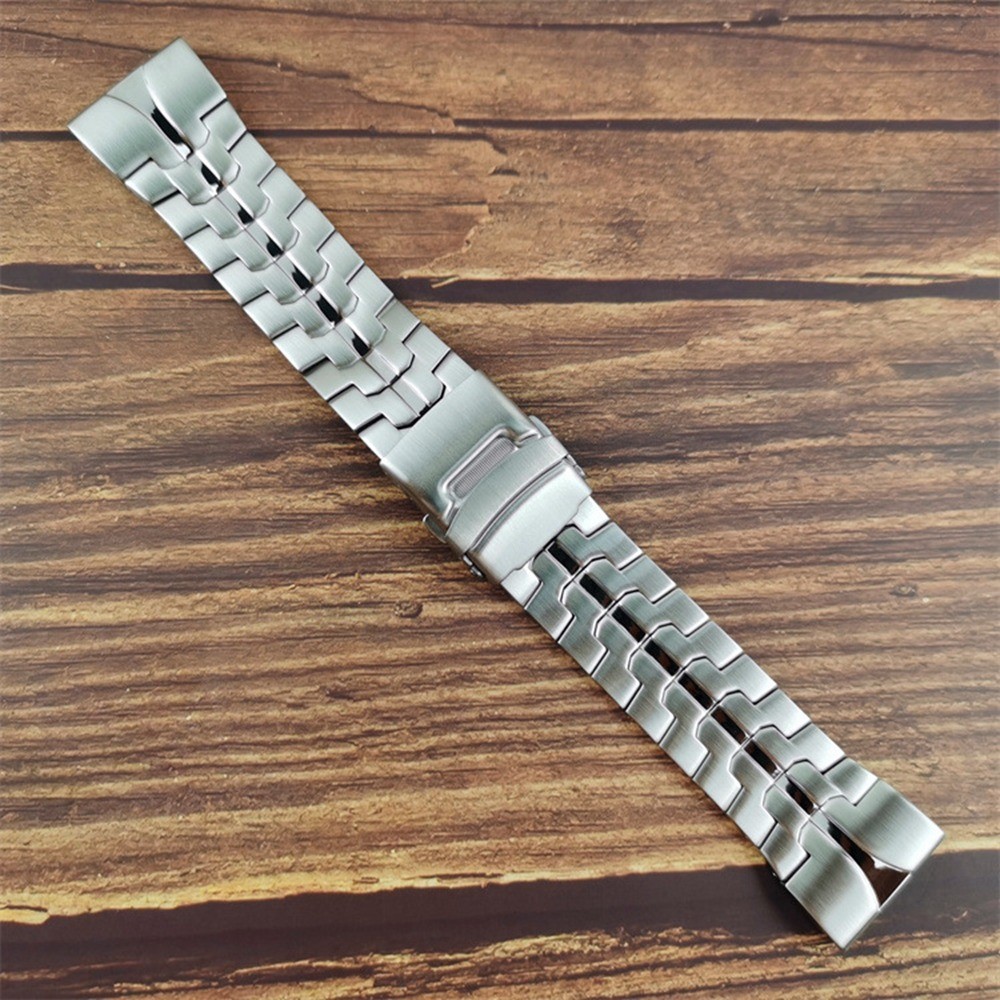 For Garmin Descent G1 / Fenix 7 / 6 Pro Metal Watch Strap 22mm Buckle Design Replacement Watch Strap - Silver-2
