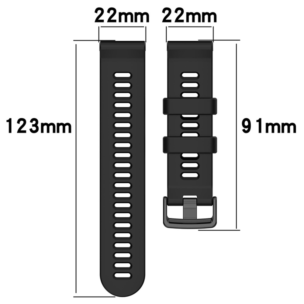 For Garmin Forerunner 955 Twill Design Soft TPU Adjustable Smart Watch Replacement Strap - Black-13