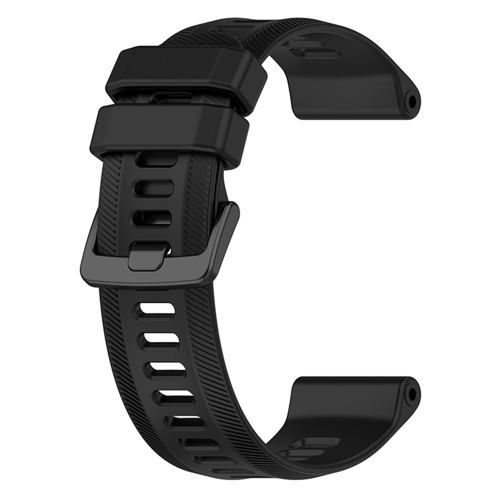 For Garmin Forerunner 955 Twill Design Soft TPU Adjustable Smart Watch Replacement Strap - Black-3