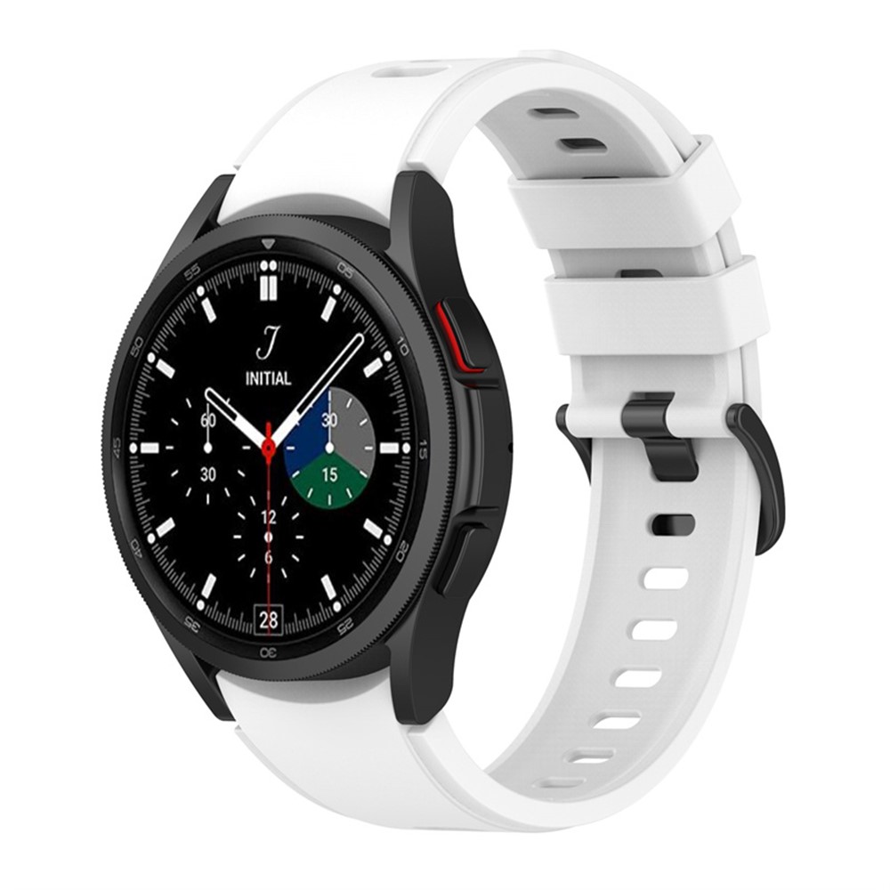 For Samsung Galaxy Watch 5 40mm / 44mm / Watch 5 Pro 45mm / Watch4 40mm / 44mm / Watch4 Classic 42mm / 46mm / Watch3 41mm Soft Silicone Smart Watch Band Wrist Strap - White-2