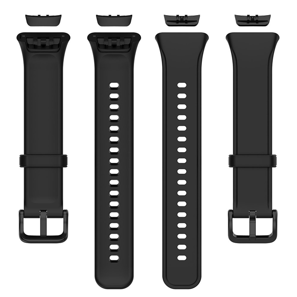 For Oppo Band 2 Soft TPU Watch Band Quick Release Replacement Sports Watch Strap - Black-5