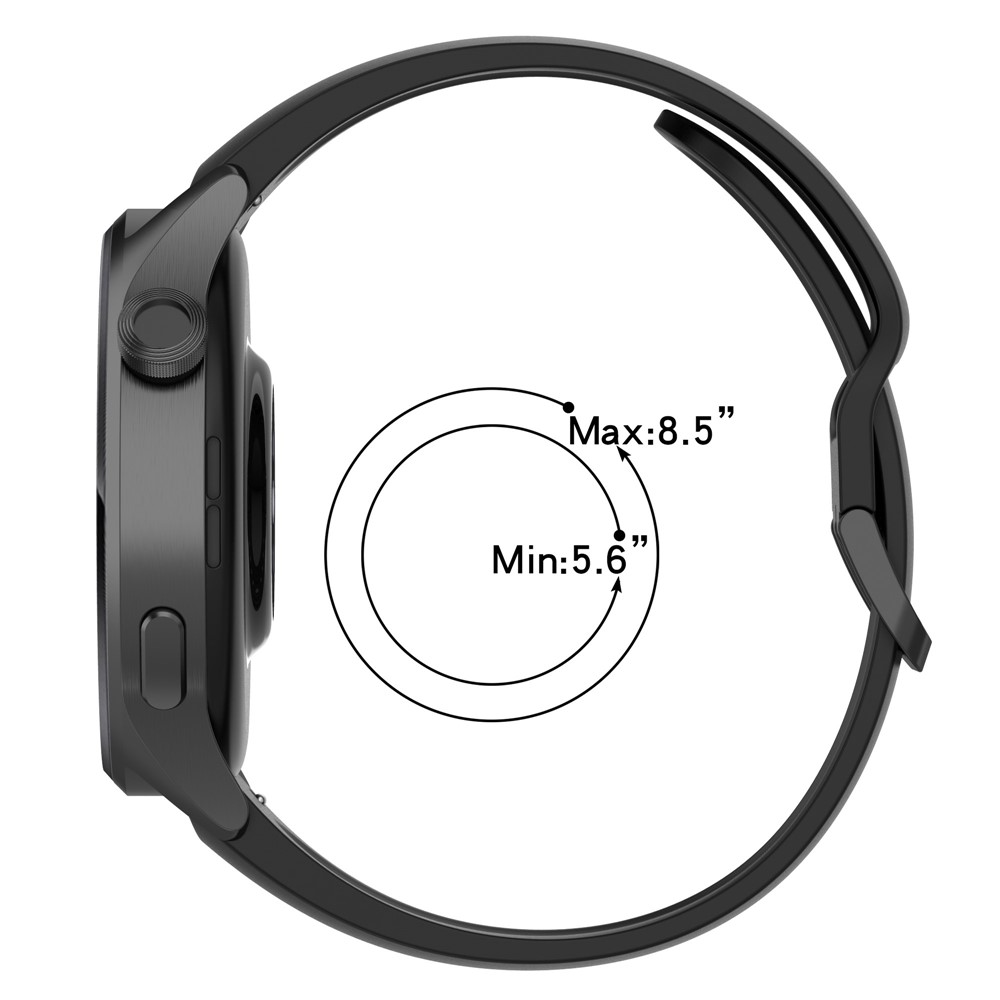 For Xiaomi Watch S1 Pro Silicone Watch Bands 22mm Quick Release Watch Strap Soft Replacement - White-6