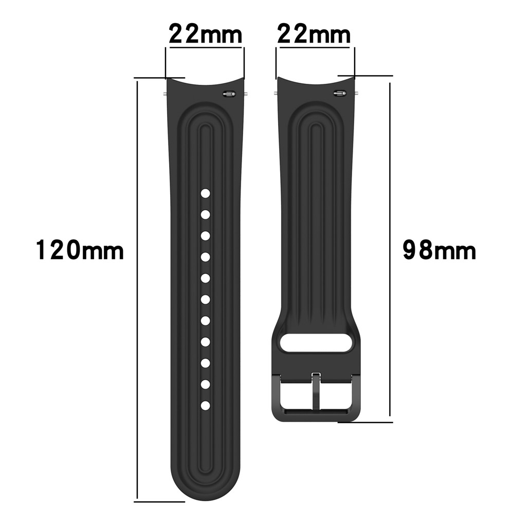 For Xiaomi Watch S1 Pro Silicone Watch Bands 22mm Quick Release Watch Strap Soft Replacement - White-7