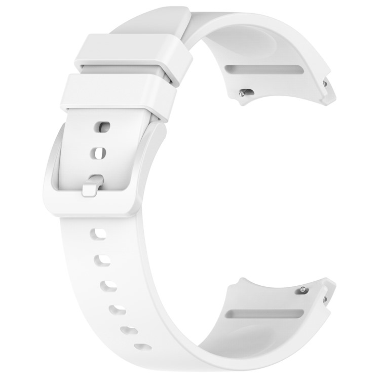 Для Samsung Galaxy Watch6 40 мм / 44 мм / Смотреть 6 Классик 43 мм / 47 -мм Силиконовая Часовая Полоса Регулируемый Ремень с Красочной Пряжкой - Белый-2