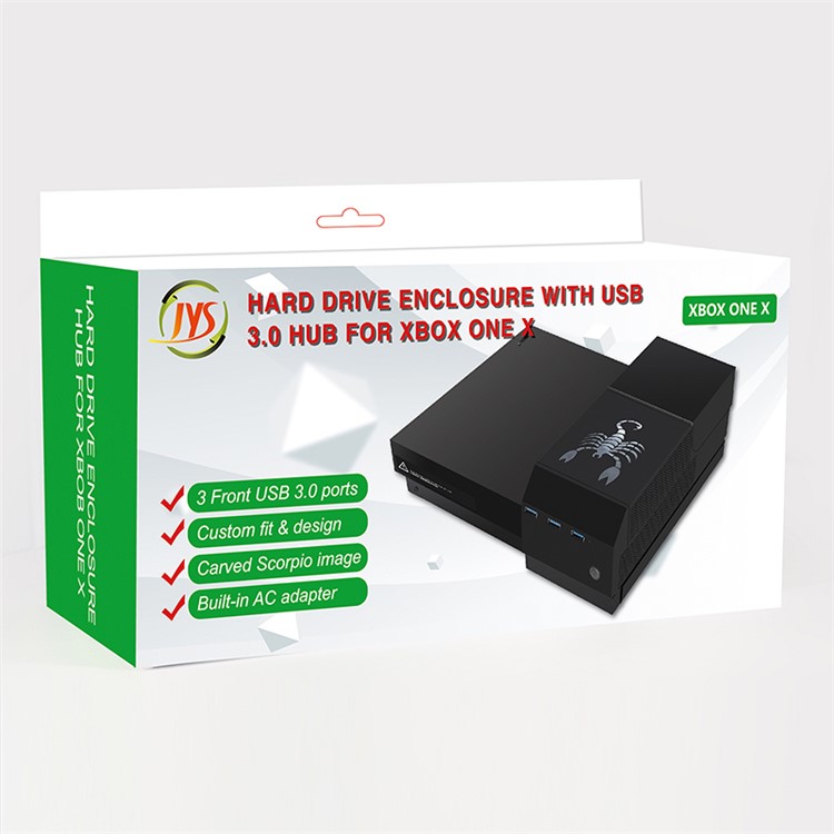 JYS-X121 Hard Drive Enclosure with USB 3.0 Hub for Xbox One X-7