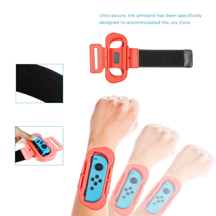 JYS 2PCS Adjustable Wrist Band Strap for Nintendo Switch Just Dance