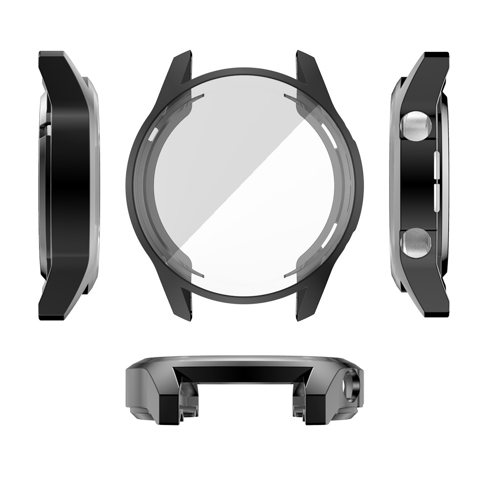 Étui de Protection Polyvalente TPU Électroplate Pour Huawei Watch GT 2 46mm - le Noir