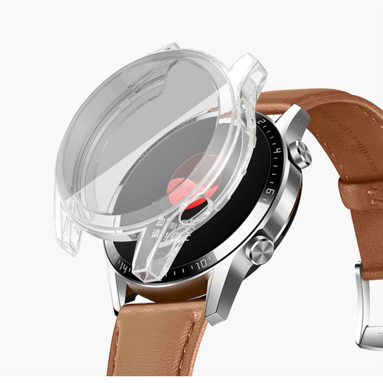 Case Protectora de TPU Electroplacado Para Huawei Watch GT 2 46 mm - Transparente