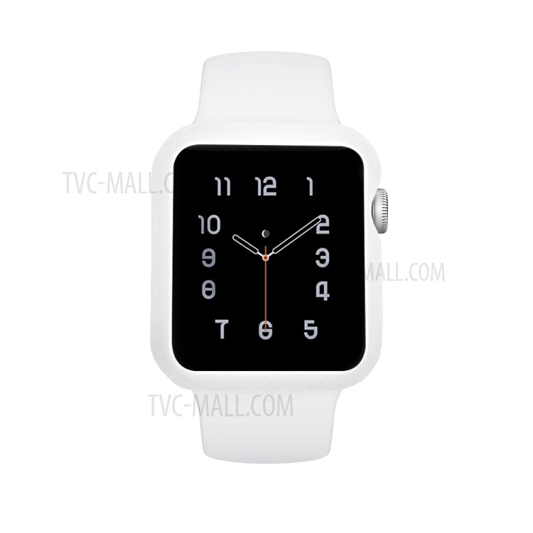 Frosted TPU Bumper Case for Apple Watch Series 3/2/1 38mm - White-7