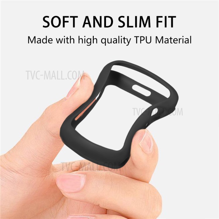 Doux Cadre De Montre En TPU Couverture De Pare-chocs De Protection Pour Les Séries De Montre De Pomme 3 2 1 42mm / 44mm Série 5 4 - Noir-5