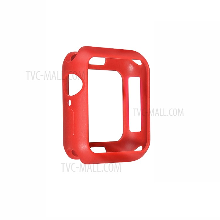 Soft TPU Watch Frame Protective Bumper Cover for Apple Watch Series 6/SE/5/4 40mm - Red-1