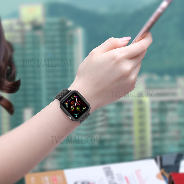 Shell Étui De Protection TPU Pour La Série Montre De Pomme 5/4 44mm - Noir-6