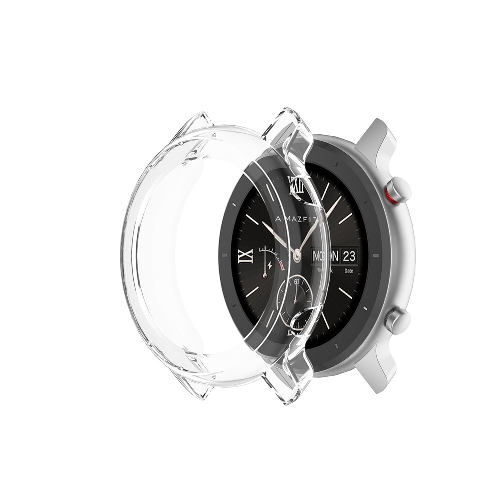 Dustproof Shockproof TPU Watch Shell for Huami Amazfit GTR 47mm - Transparent-1