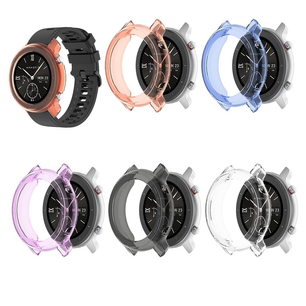 Dustproof Shockproof TPU Watch Shell for Huami Amazfit GTR 47mm - Transparent-8