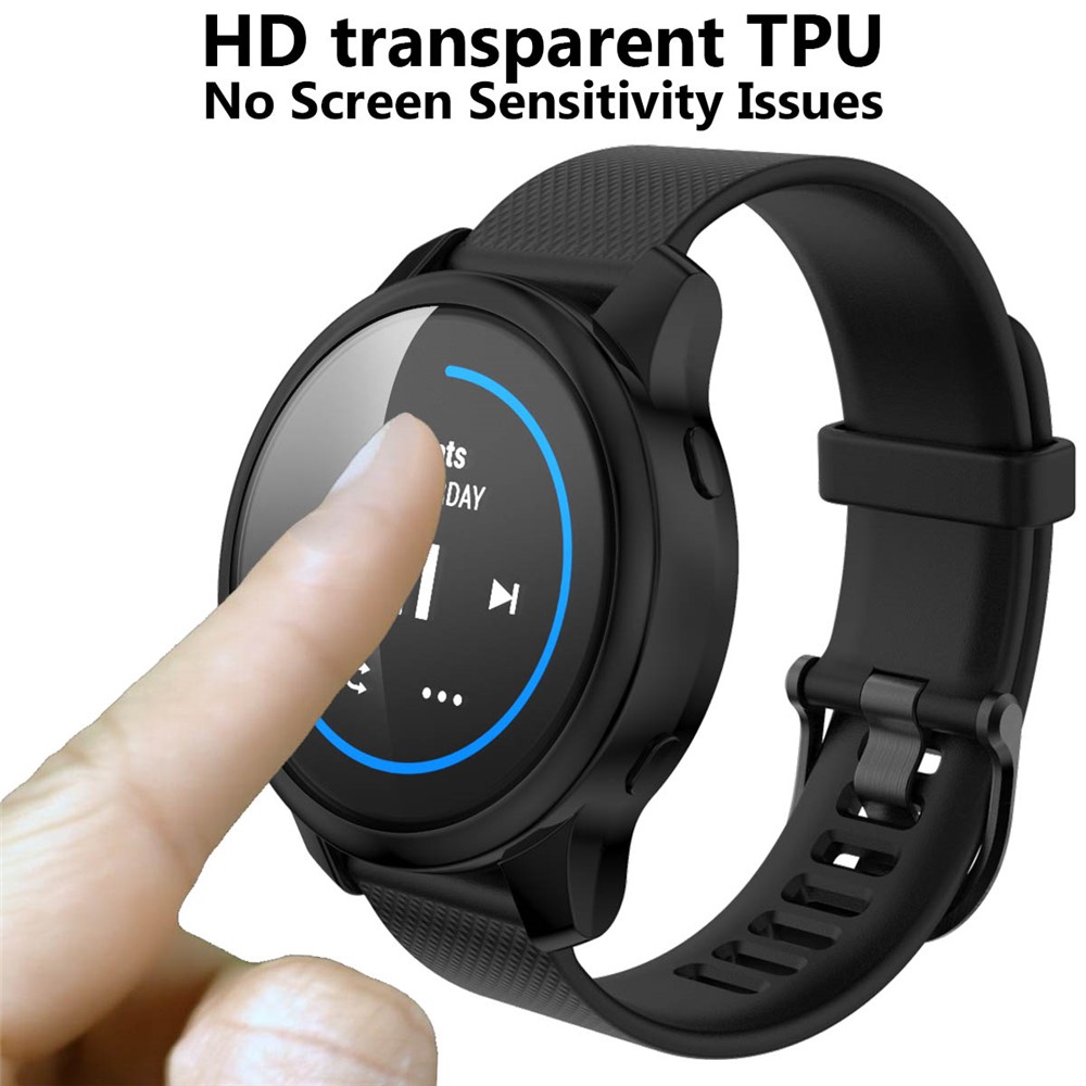 Protective Electroplating TPU Watch Case for Garmin Venu - Black-2