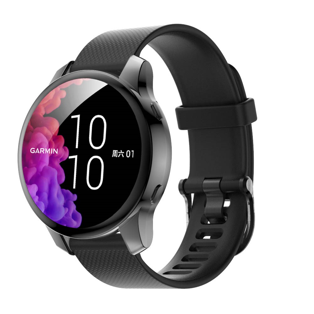 Protective Electroplating TPU Watch Case for Garmin Venu - Black-6