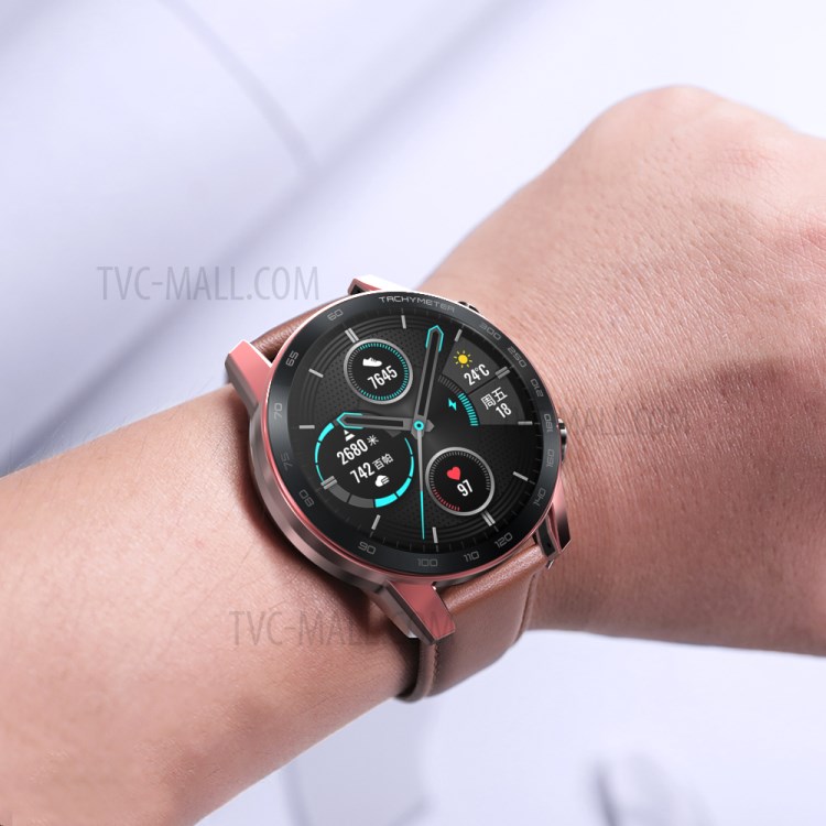 Galvanoplastia TPU Tampa Da Armação Para Huawei Honra Mágica 2 - Rosa-5