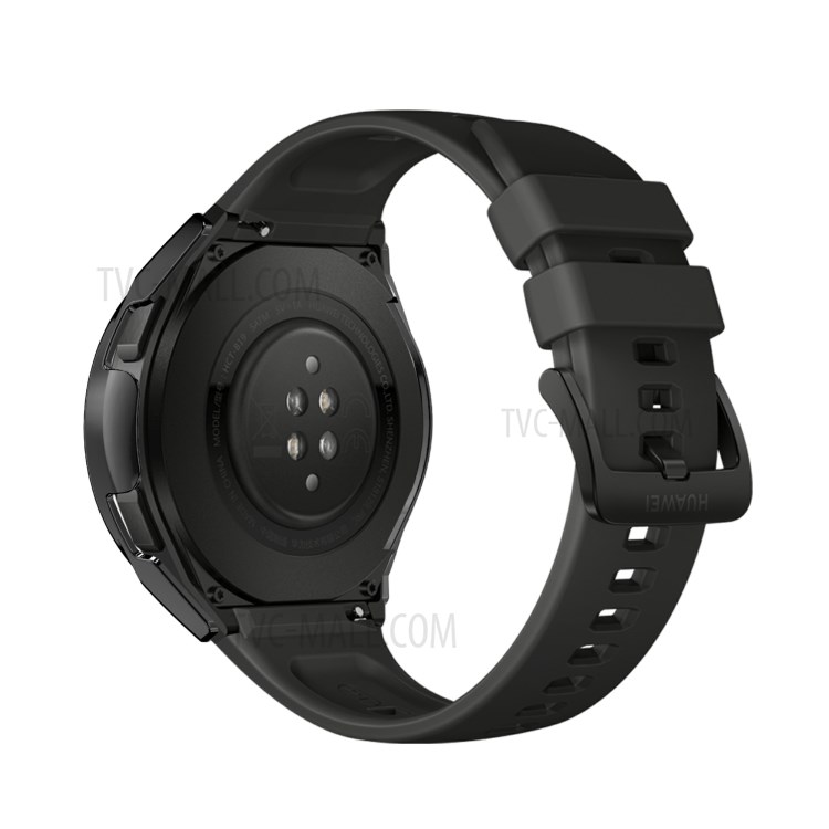 Galvanoplastia Marco De La PC + Vidrio Templado Protector De Pantalla Cubierta De Reloj Inteligente Para Huawei Reloj GT 2e - Negro-8