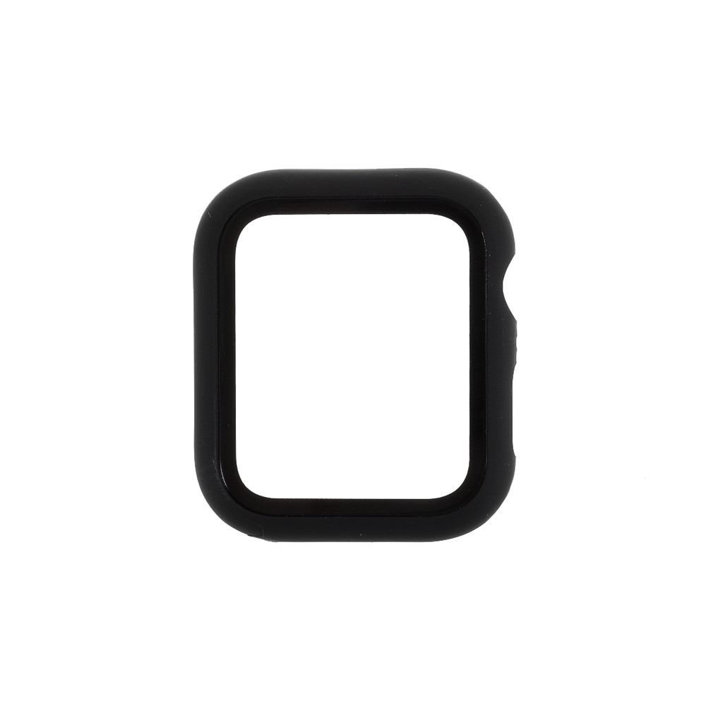 Alrededor de la Cubierta de Protección de PC Dura, Protector de Pantalla Incorporado Para Apple Watch Series 4/5 44 mm - Negro