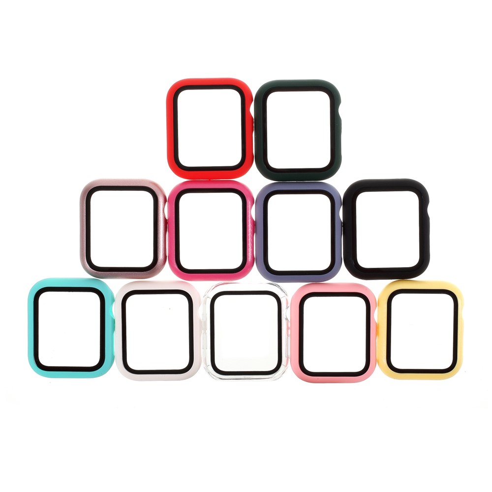 Alrededor de la Cubierta de Protección de PC Dura, Protector de Pantalla Incorporado Para Apple Watch Series 4/5 44 mm - Negro-4