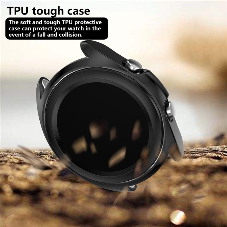 Electroplating TPU Watch Cover Bumper Case for Samsung Galaxy Watch3 41mm - Black-3