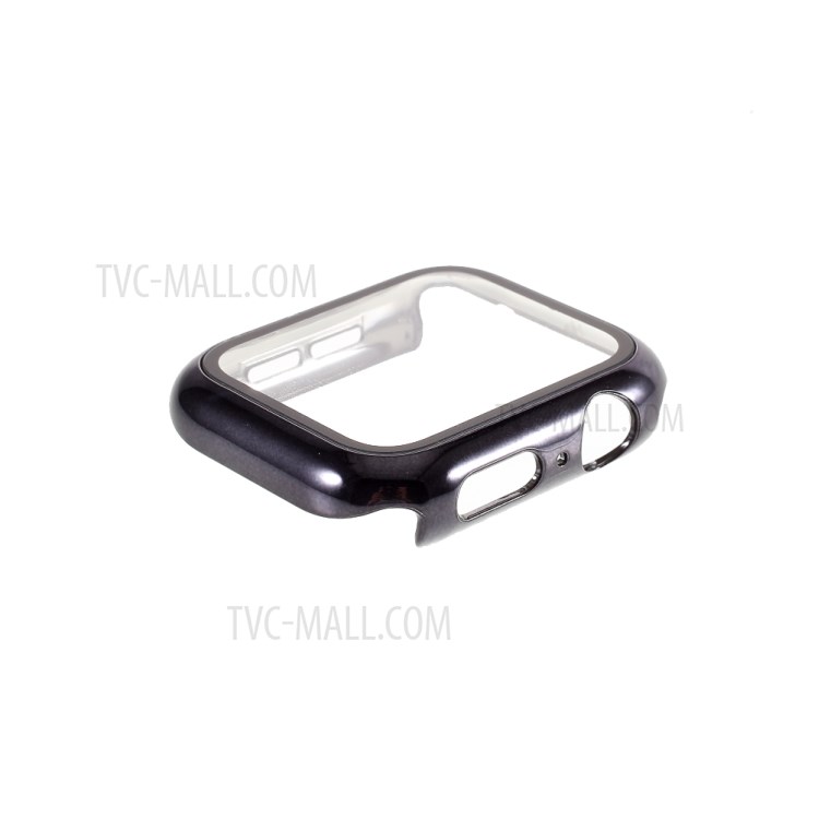 Electroplated PC Frame + Tempered Glass Screen Full Protection Case for Apple Watch Series 3/2/1 38mm - Black-2