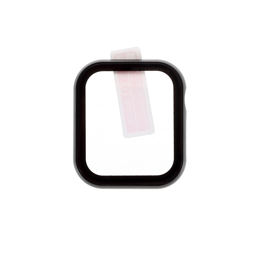 All-Wrapped Metal Watch Cover + Tempered Glass Screen Film for Apple Watch Series 3/2/1 42mm - Black-3