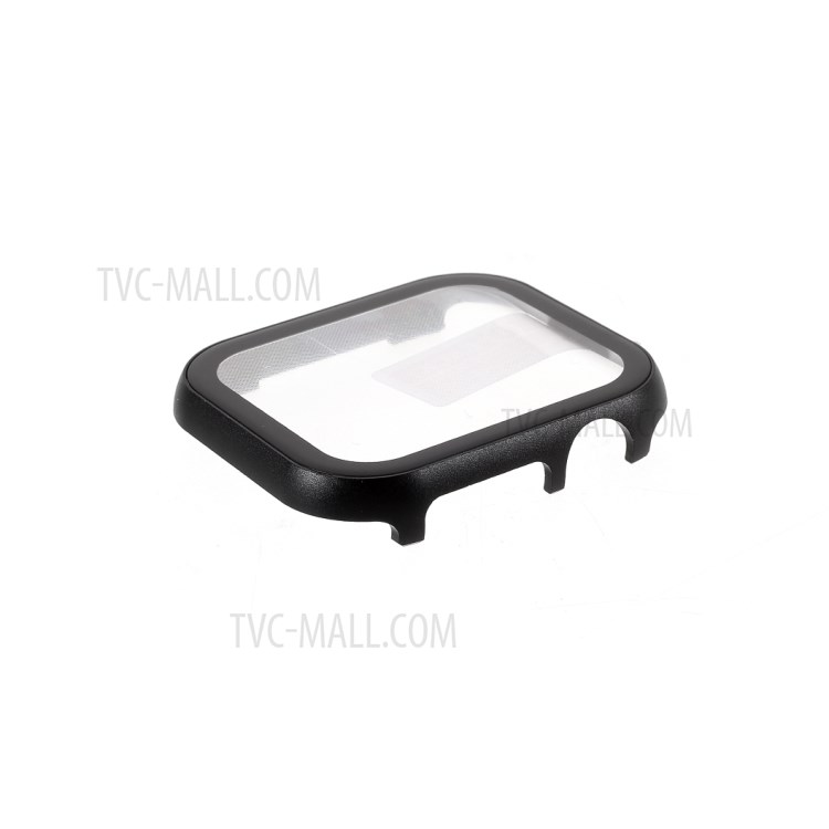 All-Wrapped Metal Watch Cover + Tempered Glass Screen Film for Apple Watch SE/Series 6/5/4 40mm - Black-1