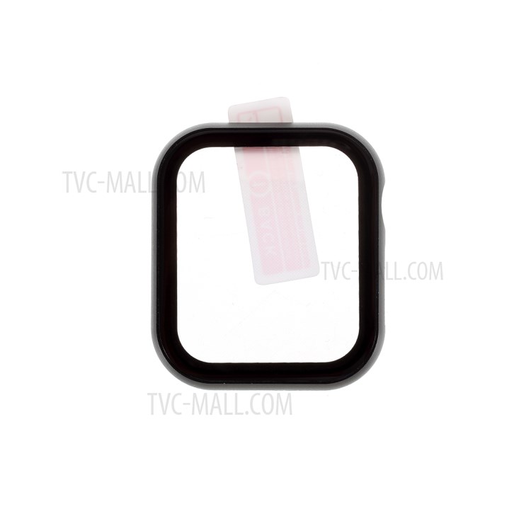 All-Wrapped Metal Watch Cover + Tempered Glass Screen Film for Apple Watch SE/Series 6/5/4 40mm - Black-3