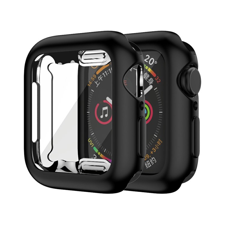 Macaron Color TPU Watch Cover for Apple Watch SE/Series 6/5/4 40mm - Black-2