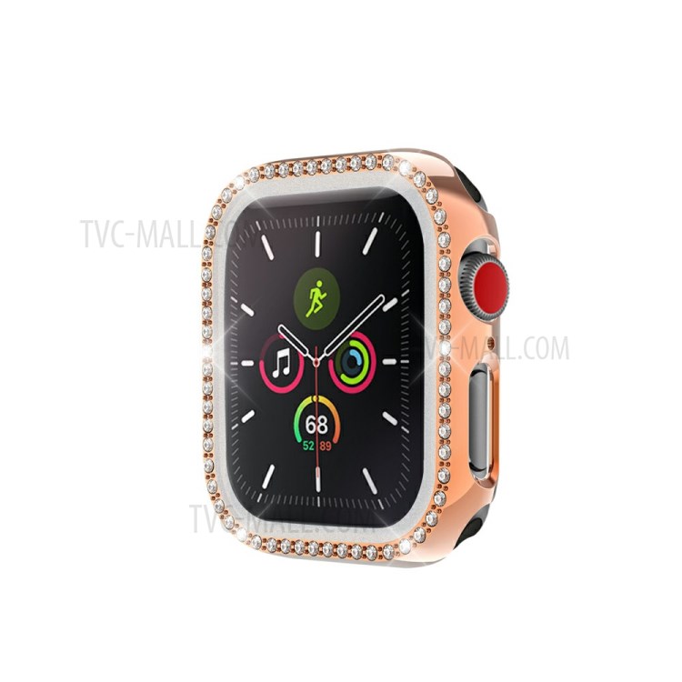 Compre Rhinestone Decor Glass Tempered Glass + PC All-Round Protective Watch  Watch Para La Serie De Apple Watch 3/2/1 42mm - Oro Rosa en China |  TVC-Mall.com