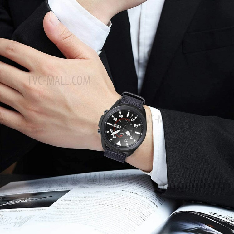 Capa Protetora Dura PC Emborrachado Para Samsung Galaxy Watch3 41 Milímetros - Preto-6