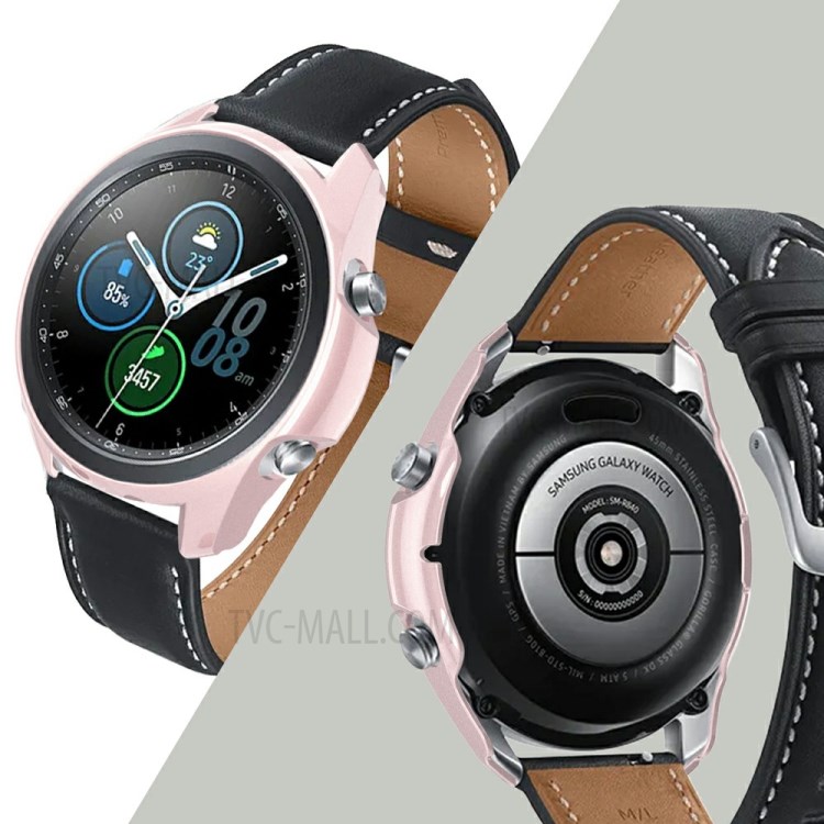 Rubberized Hard PC Protective Cover for Samsung Galaxy Watch3 41mm - Rose Gold-2