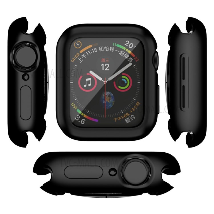 Macaron Color TPU Watch Protective Case for Apple Watch SE/Series 6/5/4 44mm - Black-10