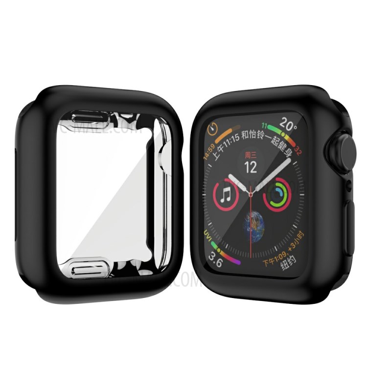 Macaron Color TPU Watch Protective Case for Apple Watch SE/Series 6/5/4 44mm - Black-3