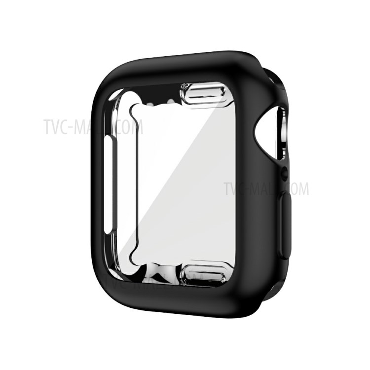 Macaron Color TPU Watch Protective Case for Apple Watch SE/Series 6/5/4 44mm - Black-4