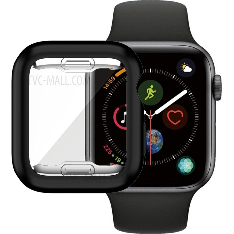 Macaron Color TPU Watch Protective Case for Apple Watch SE/Series 6/5/4 44mm - Black-8
