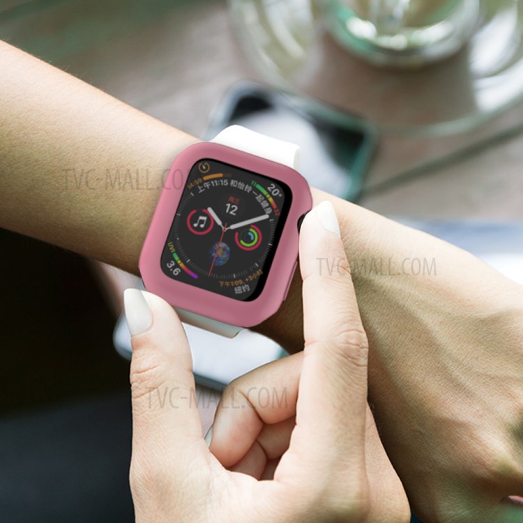 Macaron Color TPU Watch Cover for Apple Watch 3/2/1 42mm All-in Protector - Pink-7